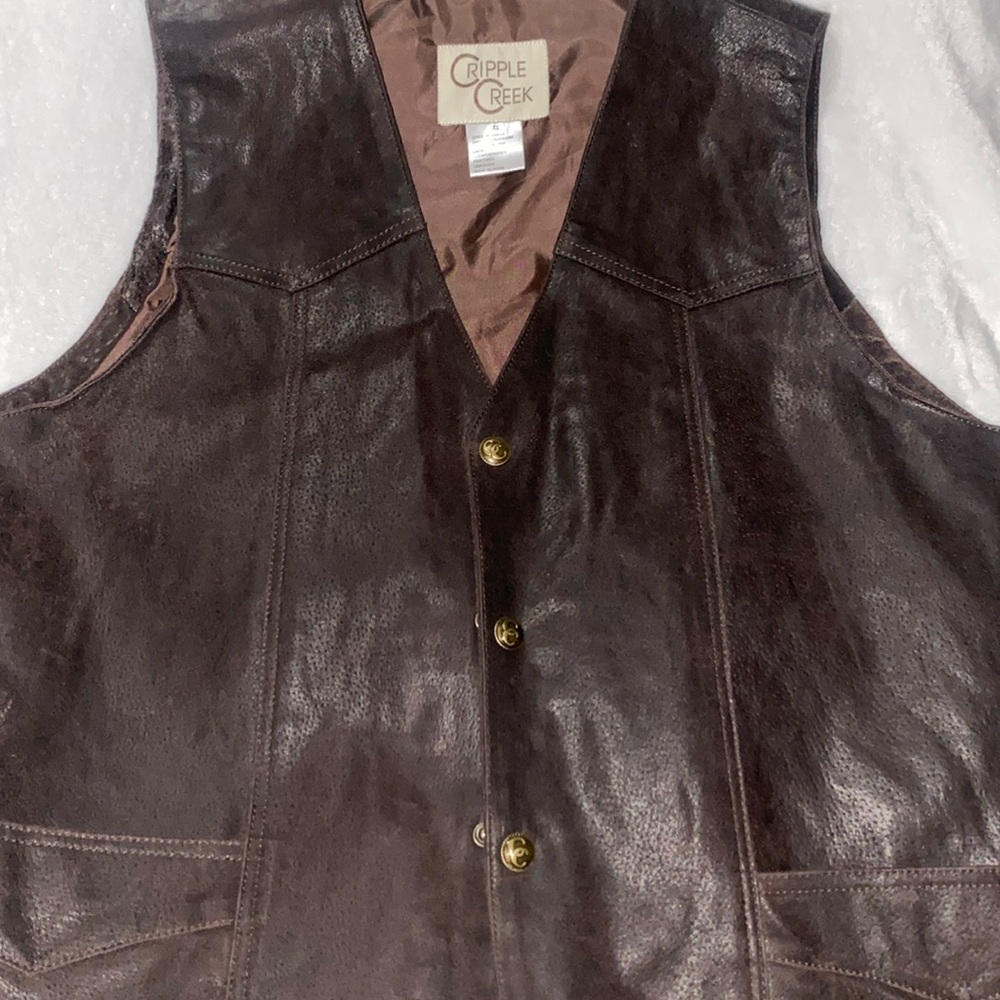 Cripple Creek Genuine Leather Vest